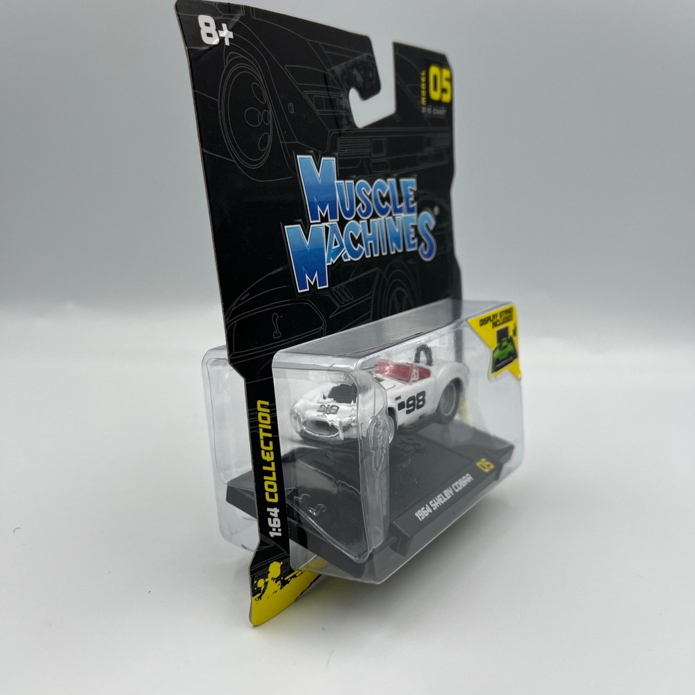 Muscle Machines 1964 Shelby Cobra 1:64 Die-Cast Car Series 1 Model 05 Stand - Picture 4 of 7